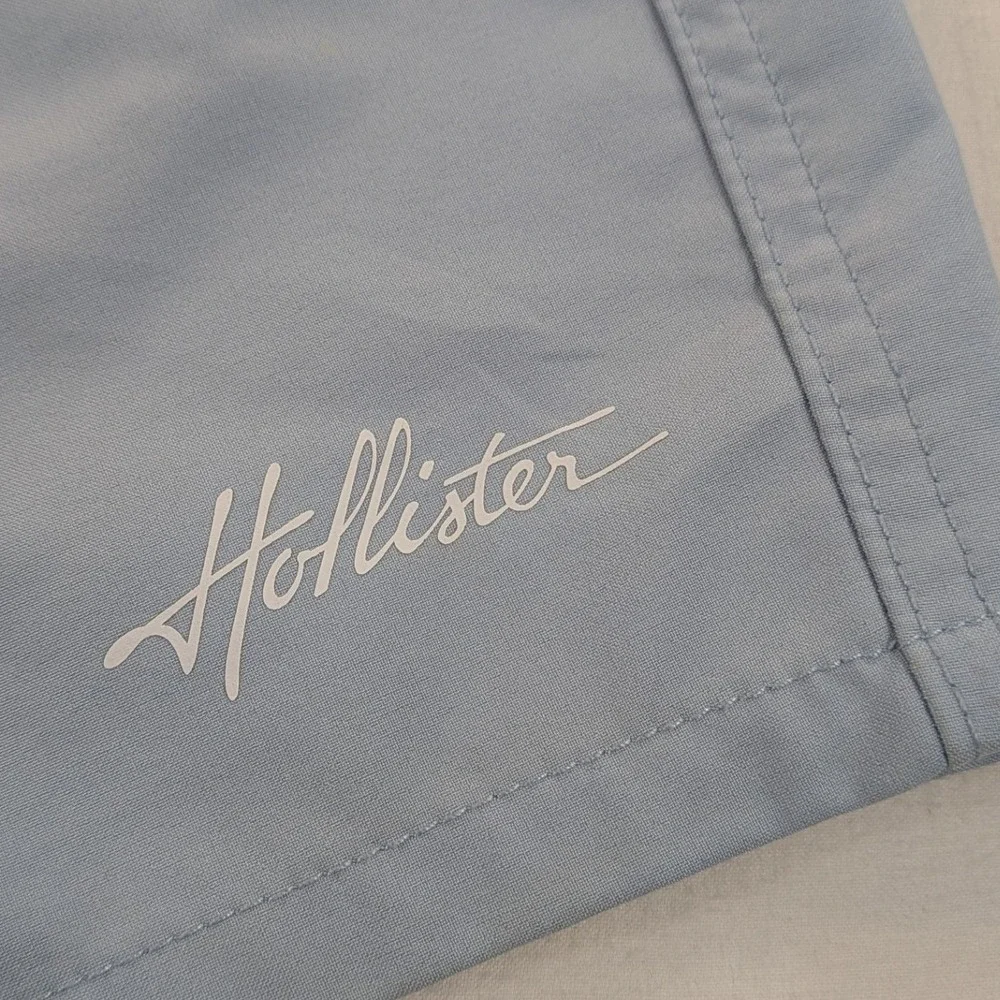 Hollister Swim Trunks Mens Sm Lt Blue Stretch 5